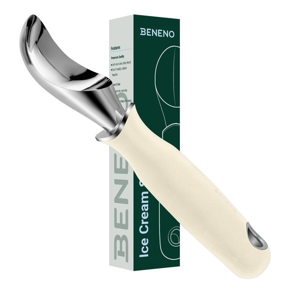 Beneno Heavy Duty Ice Cream Scoop with Comfortable Grip Long