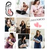 SWOMOG Maternity Nursing Robe Set 3 Piece Postpartum Breastfeeding Pajamas