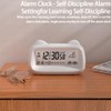 SUIOPPYUW Transparent Multi Functional Intelligent Electronic Alarm Clock for Checking