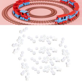 Colcolo 100 Pieces 1/87 HO Scale Trains Replacement Gears Set 10TH Driving Gears Sand Table Upgraded Accessories Railway Train Parts
