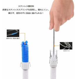 Diameter 15mm 19mm - CPAP Tube Cleaning Brush - Fits Most CPAP Hose Types (Blue)