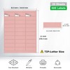 YIKIADA Pink Printable Address Labels 1" × 2-5/8" Self-Adhesive Vinyl