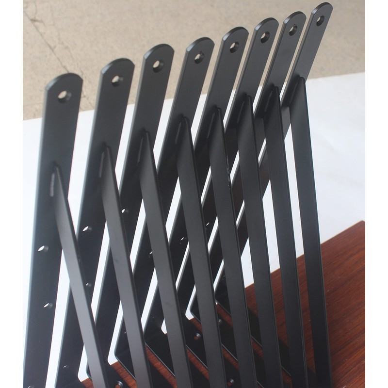 8 Pack L14 x H 10" Black Heavy Duty Shelf