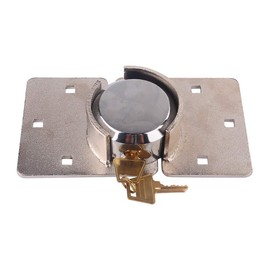 Van Garage Shed Door Padlock, Keyed Alike, Heavy Duty Solid Steel Hasp, 73MM, 1/2 Inch, with 2 Keys, for Trucks, Gates, Vending Machine