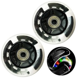 MOVEGU 3 Wheel Scooter Rear Wheel (Black x 2)