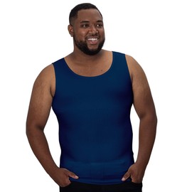 QORE LOGIQ - Camisas de compresión de ginecomastia para hombre, playera sin mangas, moldeadora de cuerpo, fajas para hombres, brasier de hombre, marino, XX-Large alto