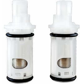 ALITZ 1224 / 1224B Replacement Faucet Cartridge 2-Pack – Compatible with Moen Two Handle Faucets & Tub Showers – Hot & Cold Water, Fix Leaks, Smooth Handle Rotation