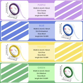 atnayo 4 Rolls Dental Polishing Strips, Tooth File for Sharp Teeth, Tooth File for Sharp Teeth