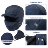Oversized L Men Women Winter Trapper Hat Waterproof Windproof Aviator