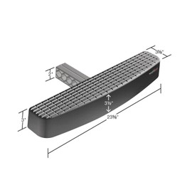 WeatherTech BumpStep XL with Theft Deterrent Stainless Hardware & Allen Key Black