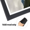 XYFBYSH 22x35 Picture Frame Solid Wood Black, Display 20"x33" (With