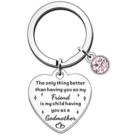 FMCC Godmother Gifts Keyring- Gifts for Godmother Birthday Christmas