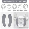 2Pairs Warm Toilet Seat Cover Mat Plush Thick Toilet Seat