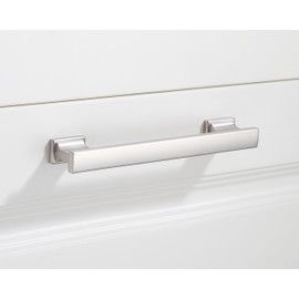 GOFFIDECO 10 Pack 5 Inch(128mm) Brushed Satin Nickel Kitchen Cabinet Handles, Cabinet Pulls Kitchen Cabinet Hardware, Cupboard Pulls, Drawer Handles