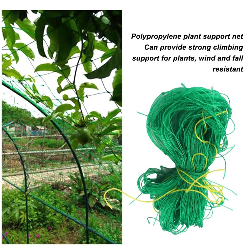 Green Trellis Netting 6.6x9.8ft Wind Resistance Lodging Resistant Multifunctional Plant