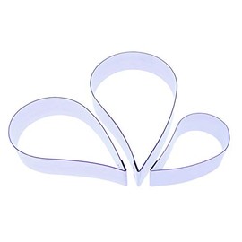 Hibiscus Petal sugarcraft Cutter - Set of 3 - Teardrop - Stainless Steel