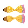 Teacher Hair Clips, Cute Yellow Pencil Bow Hair Clips, Yellow