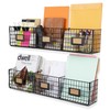 Wall35 Amalfi Hanging File Folders Office Desk Organizer Wall Mount