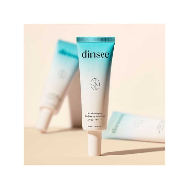 DINSEE Premium Vegan Blue Tone Up Suncream SPF50+ PA++++50ml