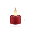CozierGlow Rechargeable Flameless Candle with Remote Timer, 3D Moving Flame