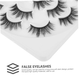 Ipetboom Luxury False Eyelashes 7 Pairs Dense and Natural Makeup Lash Set for Party Wedding and Daily Life