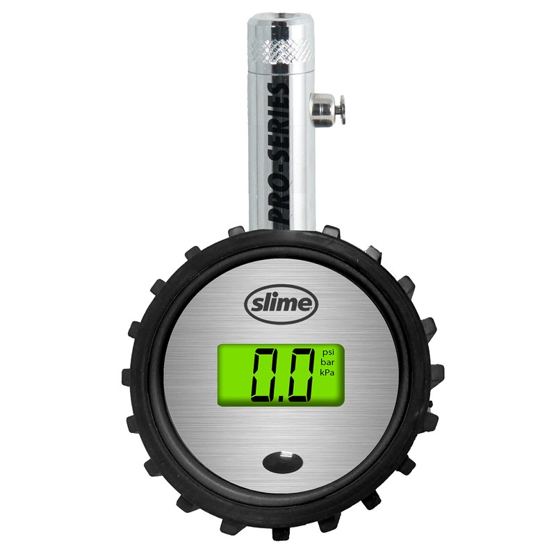 Slime 20456 Tire Pressure Gauge, Pro-Series, Mini, Digital Precision, (5-100