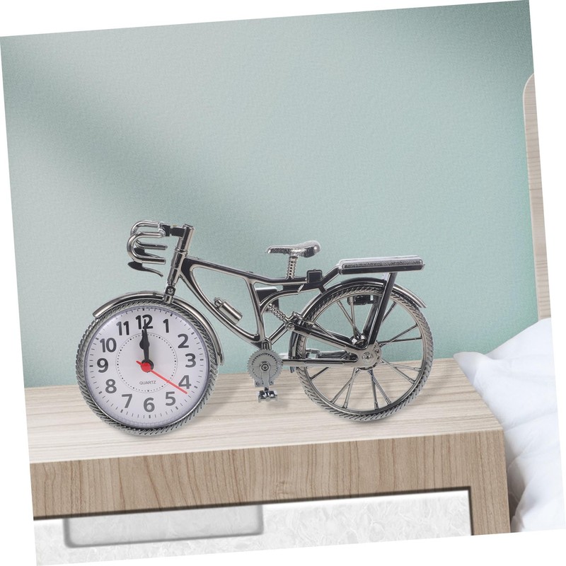 Mobestech Bicycle Alarm Clock Creative Clock for Desktop Decoration Lightweight