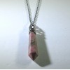Inc Designs Jewelry Charged Australian Natural Pink Rhodonite Pendant+ 18"