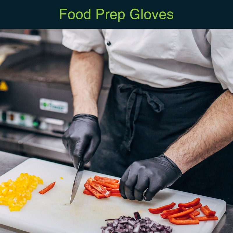 FifthPulse FifthPulse Black Vinyl Disposable Gloves Small 50 Pack -