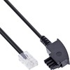 InLine® TAE-F to RJ45 8P2C cable, 0.5m