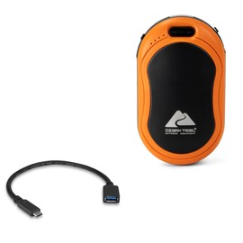 BoxWave Cable Compatible with Ozark Trail Rechargeable Hand Warmer - USB Expansion Adapter, Add USB Connected Hardware to Your Phone
