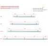 DIYHD 6FT Raw Material Galvanized Box Track Ceiling Mount Sliding