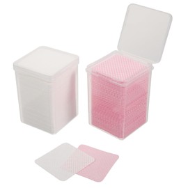 WOONEKY 2 Boxes Lint Nail Wipes for Gel Nails Eyelash Extension Cleaning Pads Non Irritating and Durable Wipes for Professional Salon Home Use
