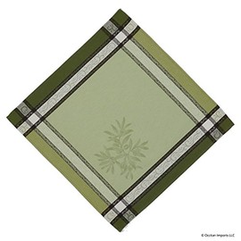 Olive Vert French Jacquard Napkin, 20 x 20