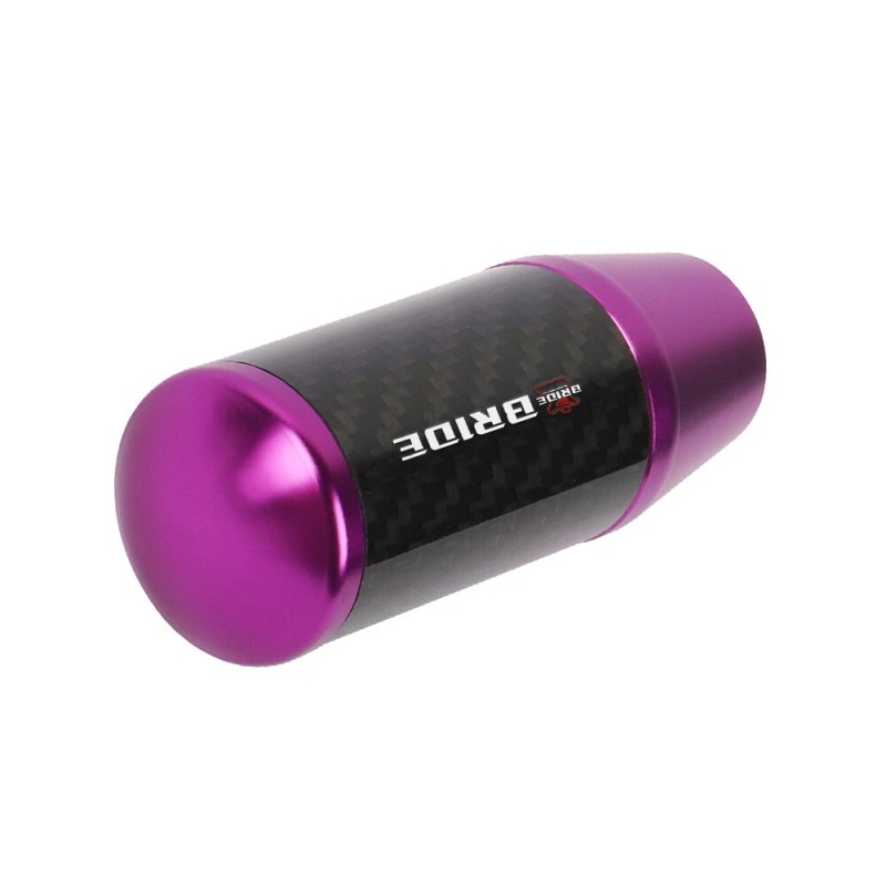 Unbranded Universal BRIDE Purple Carbon Fiber Manual Gear Stick Shift