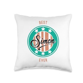 Best Simon Ever funny saying first name Simon Throw Pillow