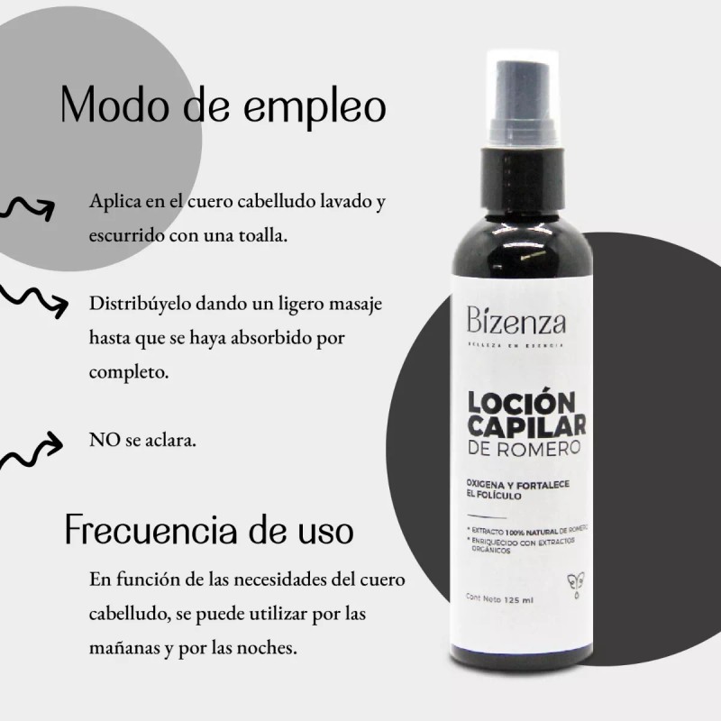 Bizenza Loción Capilar De Romero 125 Ml