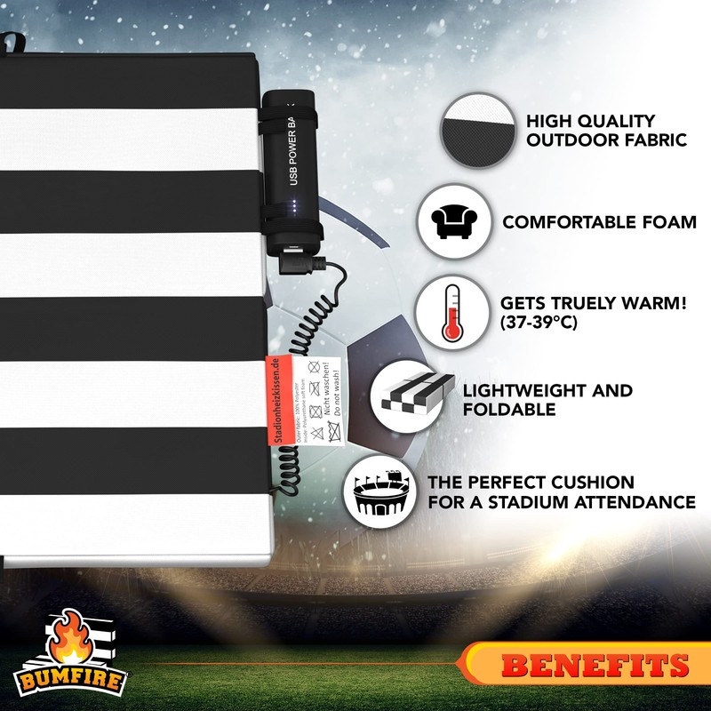 Heated Stadium Seat Cushion | Thermal Heat to Keep You