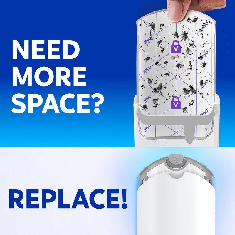 Zevo Flying Insect Trap Official Refill Cartridges - Fits Both