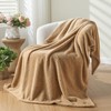 NEWCOSPLAY Knitted Khaki Blanket Super Soft Plush Throw for Couch