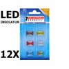 LED Status Micro Low Profile LP Car Mini Fuses, FLL,