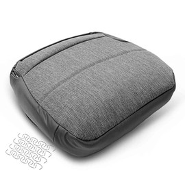 A-Premium Front Driver Car Seat Cover Compatible with Isuzu NPR-HD 1999-2006 NQR 1995-2006 NRR 2005-2006 GMC W4500 Forward 1998-2006 Steel Gray