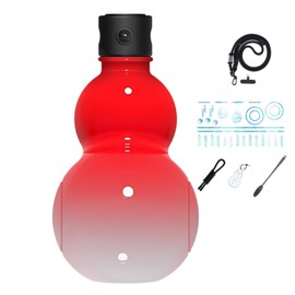 EUBEISAQI Gourd Bottle Water | 30 Oz Sports Water Bottles | Chinese Retro-Inspired Water Bottle, Portable Reusable Screw Top Leakproof Bottle for Gym Outdoor Fishing Travel