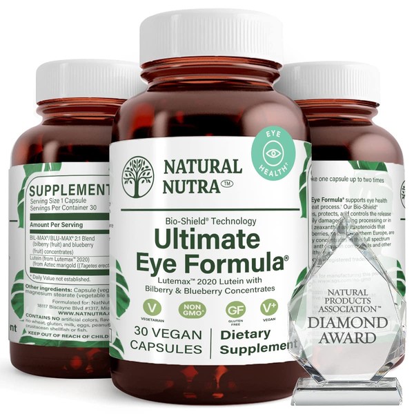 Natural Nutra Vitaminas Ultimate Eye Health con Lutemax 2020, suplemento