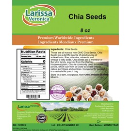 Larissa Veronica Chia Seeds (8 oz, ZIN: 525823)