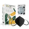 Black Small Size FFP3 Face Mask Disposable with Ear Loops