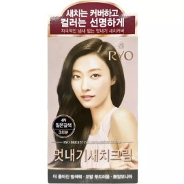 WOW Color 려 우아채 멋내기 새치크림 4N짙은갈색 3회분 1개 염색 L'oeu Cha E Nail Tint Brown Cream 4N Light Brown 3 Sets