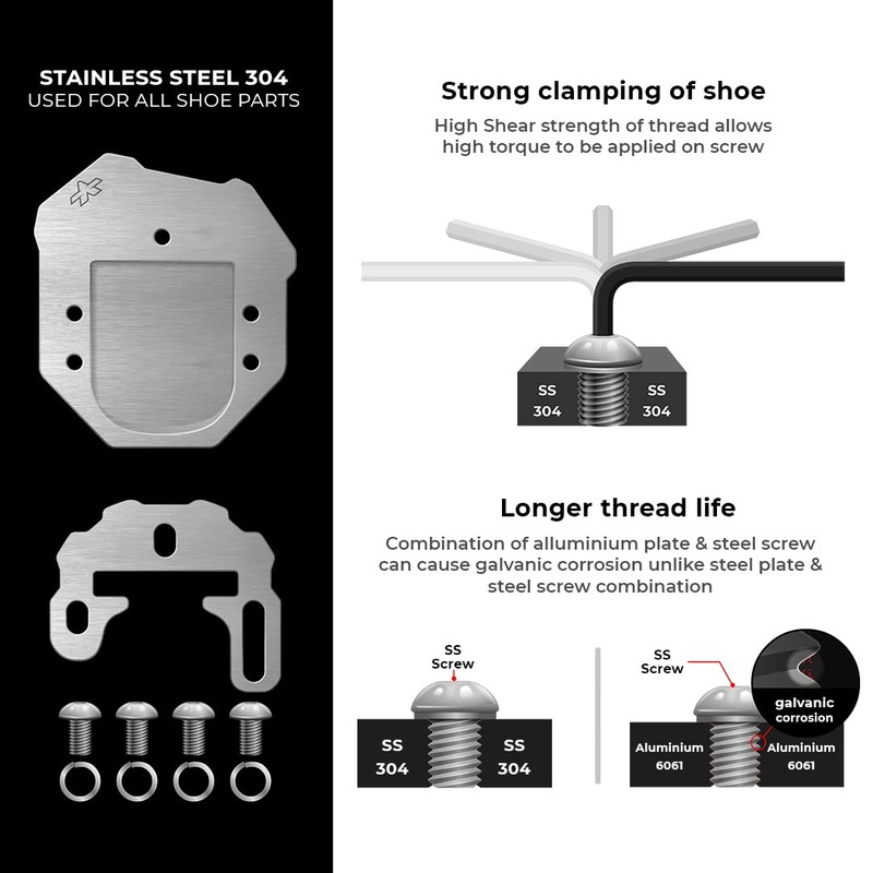ViaTerra Royal Enfield Himalayan foot side stand extender support I