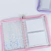 Sealing Notebook, Transparent A5, Storage Binder, 6 Holes, 4 Pockets,