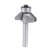 sourcing map Chamfer Router Bit 1/4 Shank 3/8" Dia 45